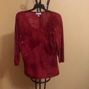 Red Sequined Top!
